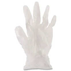 Boardwalk 2.6 mil 9.5 in. Long Powder-Free General Purpose Vinyl Gloves - Small, Clear (100/Box, 10 Boxes/Carton)