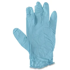 Boardwalk 5 mil 9.5 in. Long Powder-Free Disposable Examination Nitrile Gloves - Large, Blue (100/Box, 10 Boxes/Carton)