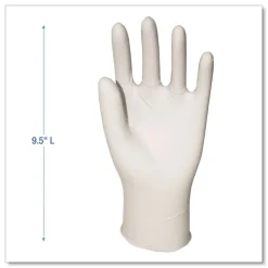 Boardwalk 4 mil 9.5 in. Long Powder-Free Synthetic Vinyl Gloves - Extra Large, Cream (100/Box, 10 Boxes/Carton)