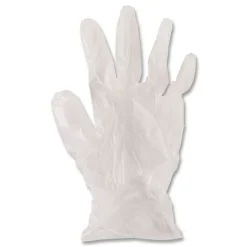 Boardwalk 2.6 mil 9.5 in. Long Powder-Free General Purpose Vinyl Gloves - Large, Clear (100/Box, 10 Boxes/Carton)