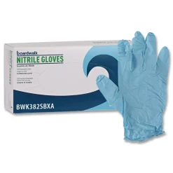 Boardwalk 5 mil. Disposable Examination Nitrile Gloves - Small, Blue (100/Box)