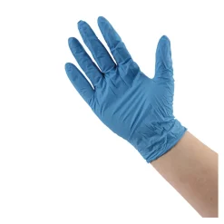Boardwalk 5 mil. Disposable Powder-Free Nitrile Gloves - Medium, Blue (100/Box)