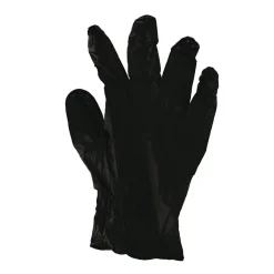 Boardwalk 4.4 mil General Purpose Powder-Free Disposable Nitrile Gloves - Medium, Black (100/Box)