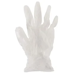 Boardwalk 3.6 mil Thick 9.5 in. Long Powder-Free Exam Vinyl Gloves - Large, Clear (100/Box, 10 Boxes/Carton)