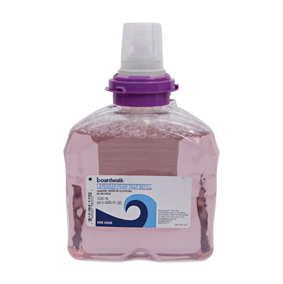 Boardwalk 1200 mL Lavender Foam Soap Refill - Cranberry Scent (2/Carton)