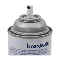 Boardwalk 18 oz. Aerosol Spray Water-in-Oil Based Stainless Steel Cleaner and Polish - Lemon Scent (12/Carton)