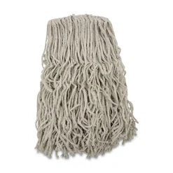 Boardwalk 24 oz. Banded Cotton Mop Heads - White (12/Carton)