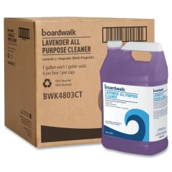 Boardwalk 128 oz. Bottle All Purpose Cleaner - Lavender Scent (4/Carton)