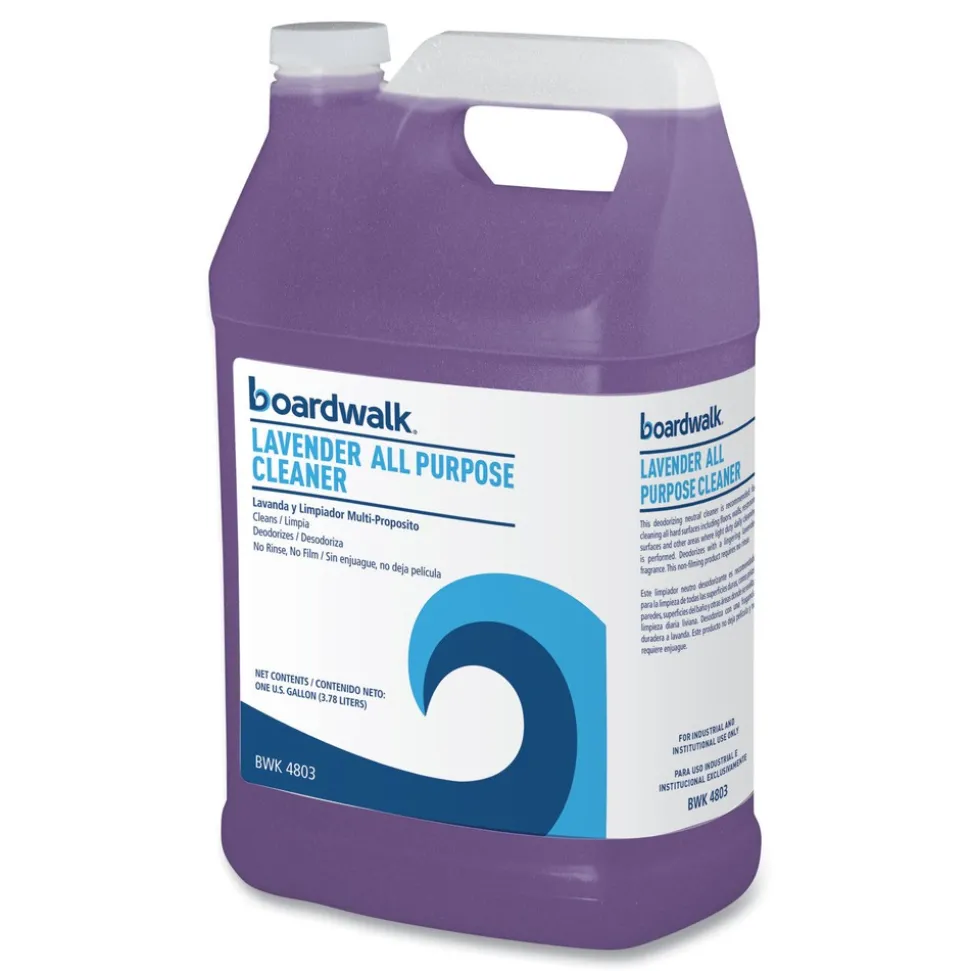 Boardwalk 128 oz. Bottle All Purpose Cleaner - Lavender Scent (4/Carton)
