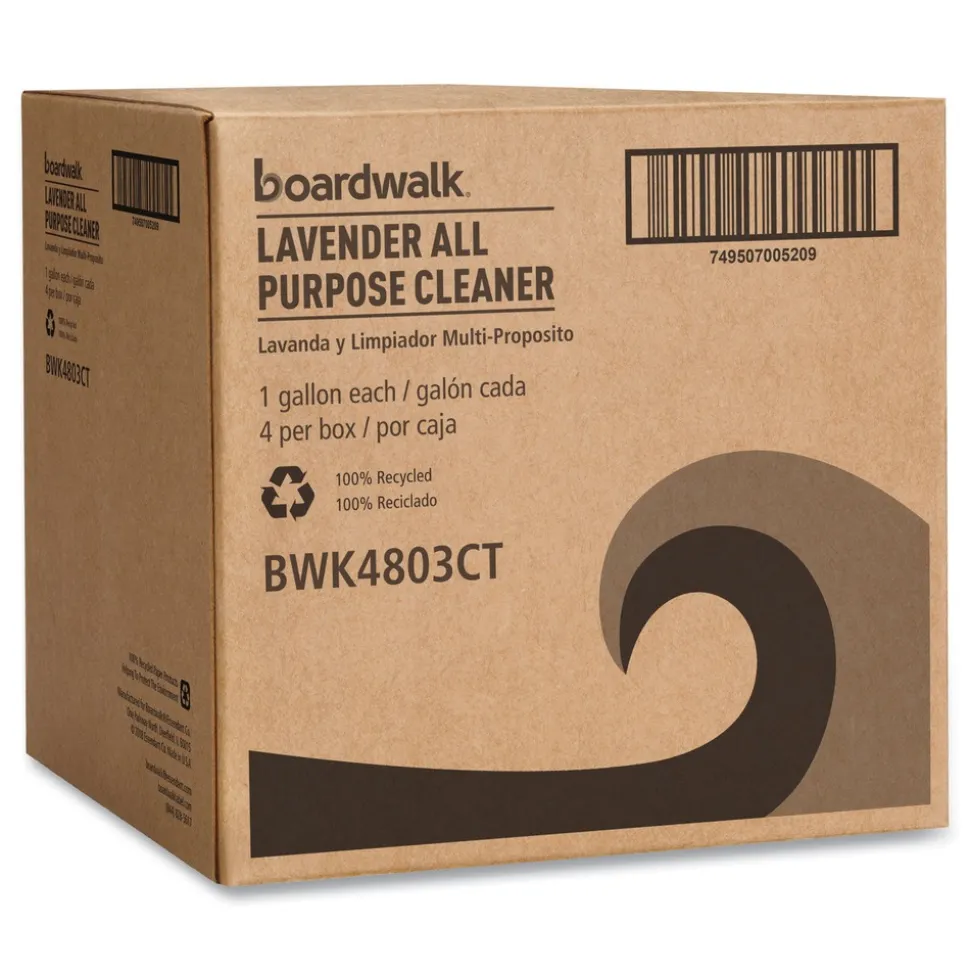 Boardwalk 128 oz. Bottle All Purpose Cleaner - Lavender Scent (4/Carton)