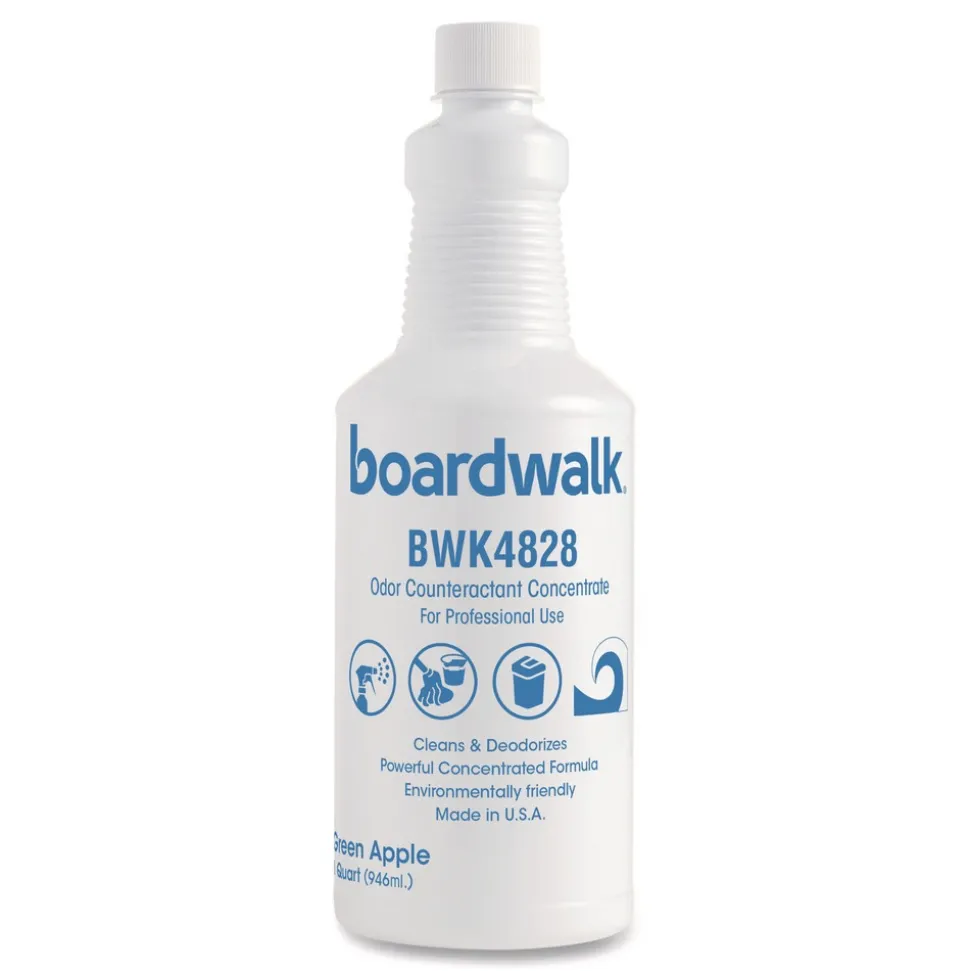 Boardwalk 32 oz. Bottle Liquid Deodorizer - Green Apple (12/Carton)