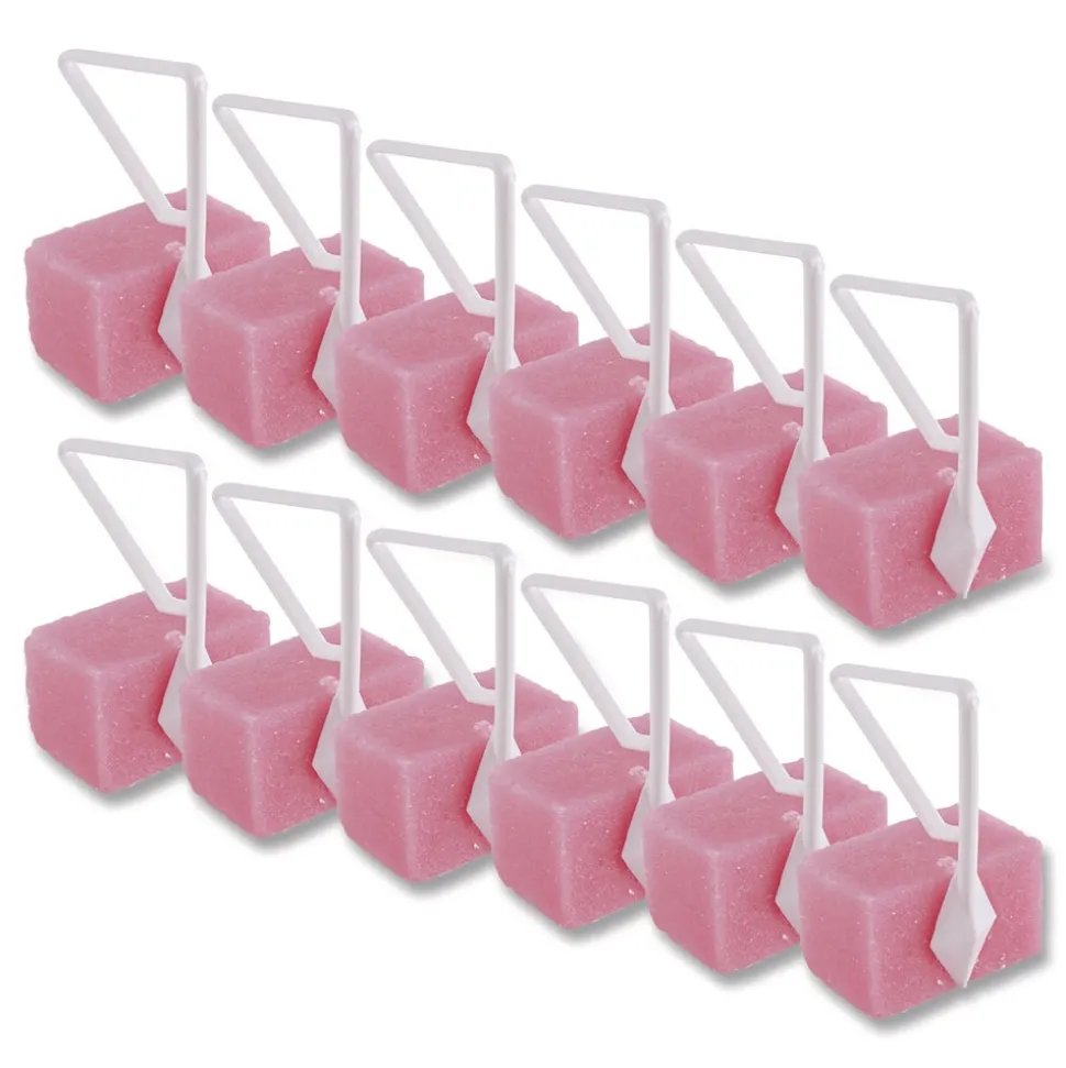 Boardwalk 4 oz. Cherry Scent Toilet Bowl Para Deodorizer Block - Pink (12/Box)