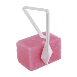 Boardwalk 4 oz. Cherry Scent Toilet Bowl Para Deodorizer Block - Pink (12/Box)