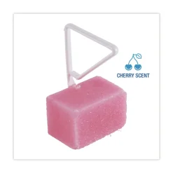 Boardwalk 4 oz. Cherry Scent Toilet Bowl Para Deodorizer Block - Pink (12/Box)