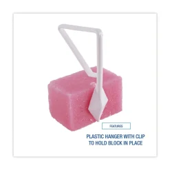 Boardwalk 4 oz. Cherry Scent Toilet Bowl Para Deodorizer Block - Pink (12/Box)