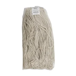 Boardwalk 24 oz. Cut-End Lie-Flat Cotton Wet Mop Head - White