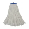 Boardwalk 16 oz. Cut-End Lie-Flat Rayon Wet Mop Head - White (12/Carton)