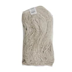 Boardwalk 32 oz. Economical Lie-Flat Cotton Fiber Mop Head - White (12/Carton)