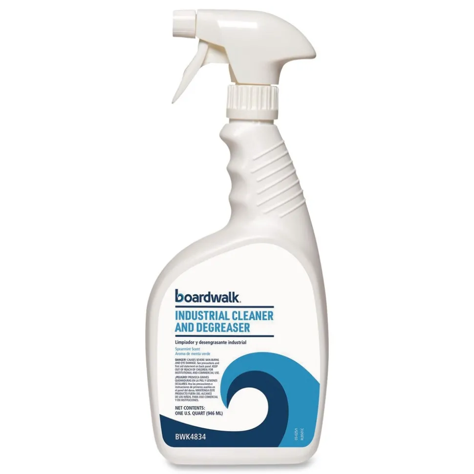 Boardwalk 32 oz Industrial Cleaner and Degreaser - Spearmint Scent (12/Carton)
