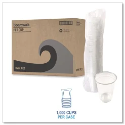 Boardwalk 14 oz. PET Cups - Clear (50/Bag, 20 Bags/Carton)