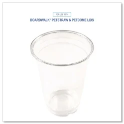 Boardwalk 14 oz. PET Cups - Clear (50/Bag, 20 Bags/Carton)