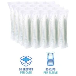 Boardwalk 12 oz. PET Plastic Cold Cups - Clear (1000/Carton)