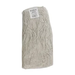 Boardwalk 20 oz. Premium Cut-End Cotton Wet Mop Heads - White (12/Carton)