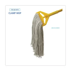 Boardwalk 20 oz. Premium Cut-End Cotton Wet Mop Heads - White (12/Carton)