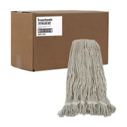 Boardwalk 24 oz. Pro Loop Web/Tailband Cotton Wet Mop Head - White (12/Carton)
