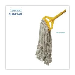 Boardwalk 24 oz. Pro Loop Web/Tailband Cotton Wet Mop Head - White (12/Carton)