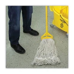 Boardwalk 24 oz. Pro Loop Web/Tailband Cotton Wet Mop Head - White (12/Carton)