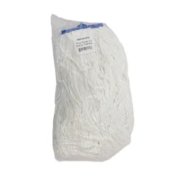 Boardwalk 16 oz. Rayon Cut-End Lie-Flat Mop Head - White (12/Carton)