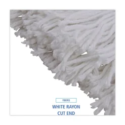 Boardwalk 32 oz. Rayon Fiber Premium Standard Head - White (12/Carton)