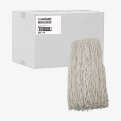Boardwalk 24 oz. Rayon Premium Cut-End Wet Mop Heads - White (12/Carton)