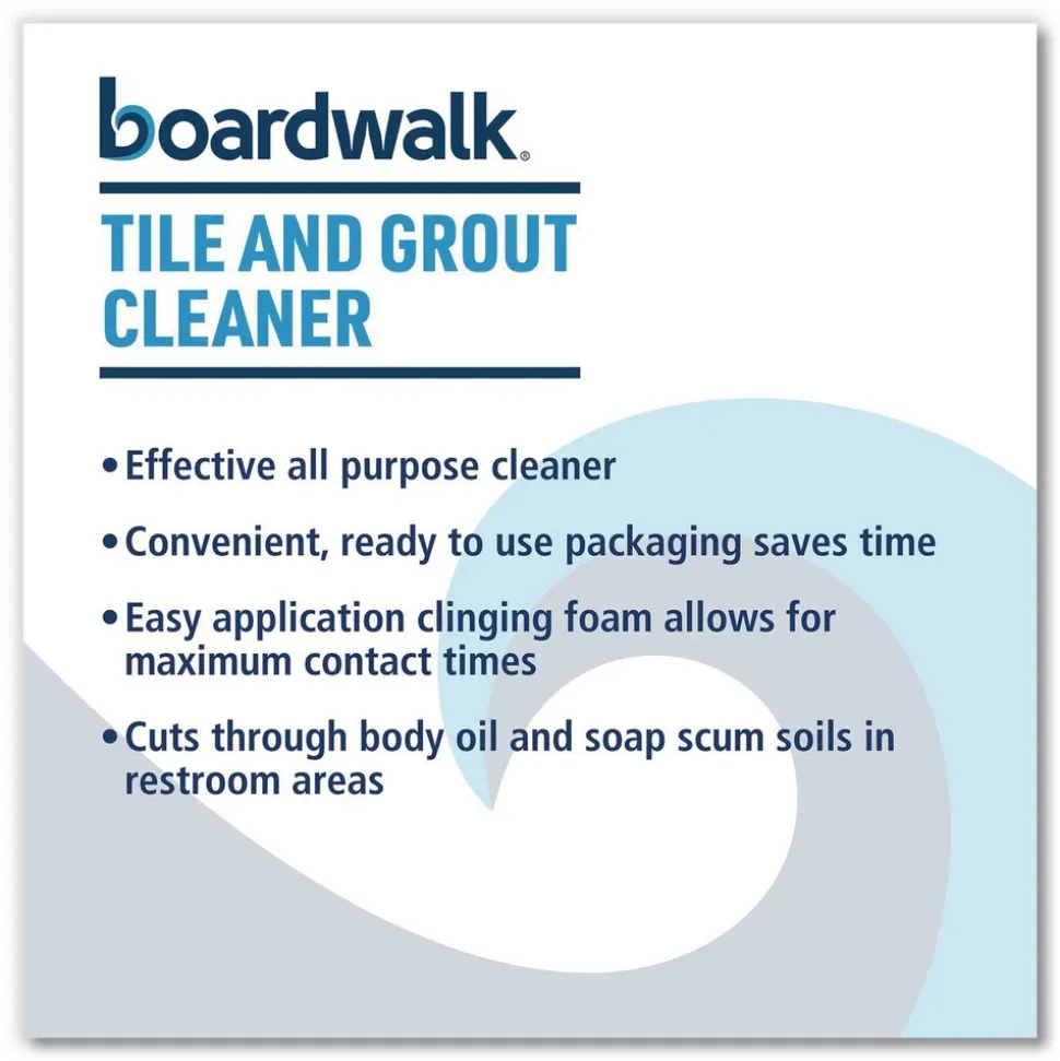 Boardwalk 32 oz Tile and Grout Cleaner - Minted Evergreen Scent (12/Carton)