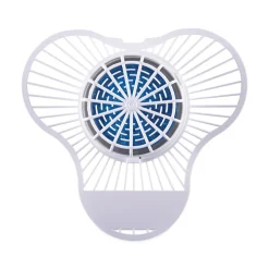 Boardwalk 3.25 oz. Urinal Screen with Non-Para Deodorizer Block - Green Apple Scent, Blue/White (12/Box)