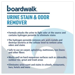 Boardwalk 32 oz Urine Stain and Odor Remover - Fresh Mint Scent (12/Carton)
