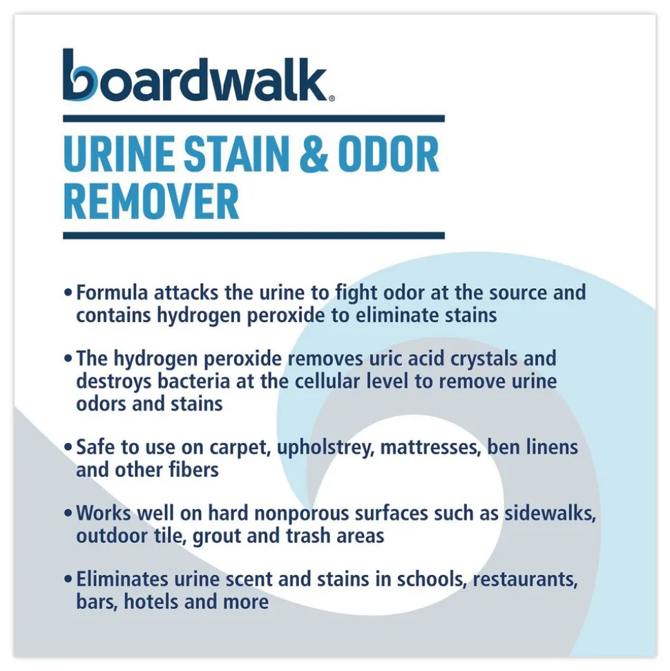 Boardwalk 32 oz Urine Stain and Odor Remover - Fresh Mint Scent (12/Carton)