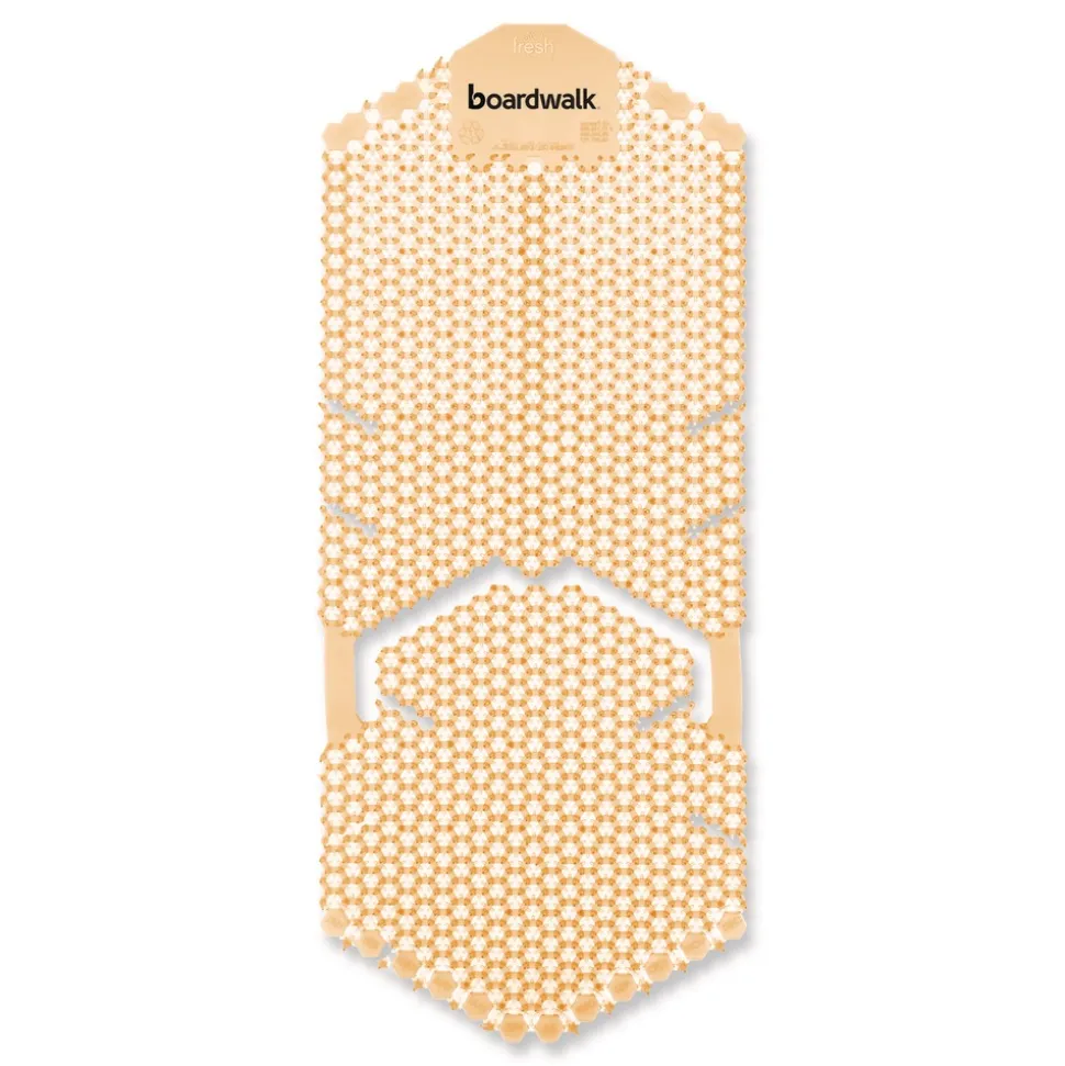 Boardwalk 5.22 oz. Vertical Urinal Screen - Summer Sunshine Scent Yellow (6/Carton)