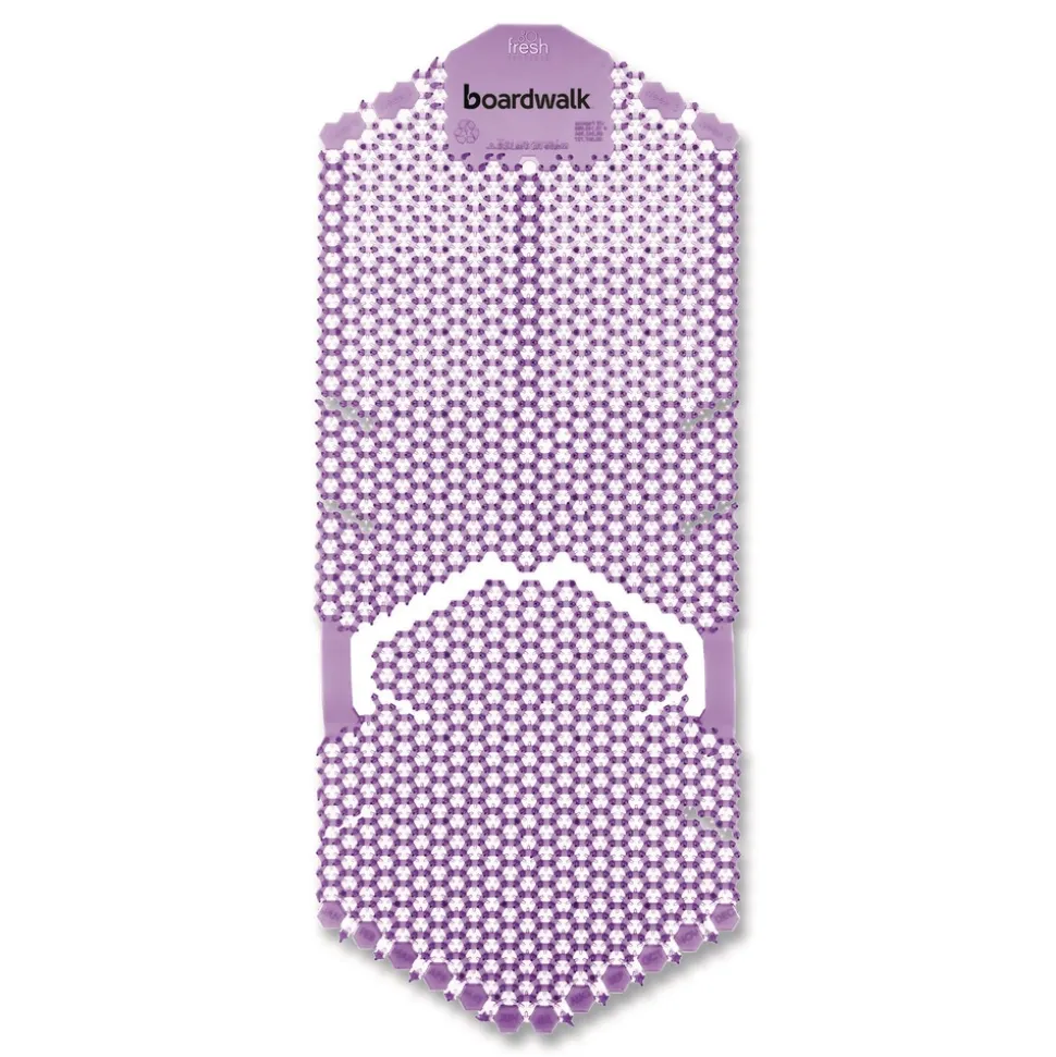 Boardwalk 5.22 oz. Vertical Urinal Screen - Lavender Scent Purple (6/Carton)
