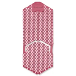 Boardwalk 5.22 oz. Vertical Urinal Screen - Spiced Apple Scent Red (6/Carton)