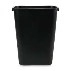 Boardwalk 41 qt. Soft-Sided Plastic Wastebasket - Black