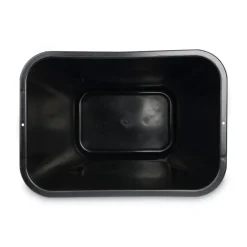 Boardwalk 41 qt. Soft-Sided Plastic Wastebasket - Black