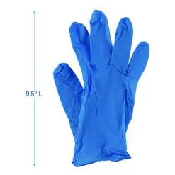 Boardwalk 395 Series 5 mil Thick 9.5 in. Long Powder-Free Disposable General-Purpose Nitrile Gloves - Large, Blue (1000/Carton)