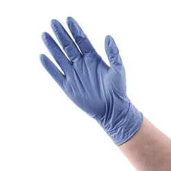 Boardwalk 380 Series 4 mil Thick 9.5 in. Long Powder-Free Disposable General-Purpose Nitrile Gloves - Extra Large, Blue (100/Box)