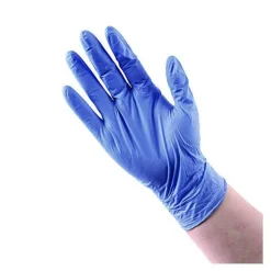 Boardwalk 380 Series 4 mil Thick 9.5 in. Long Powder-Free Disposable General-Purpose Nitrile Gloves - Large, Blue (100/Box, 10 Boxes/Carton)
