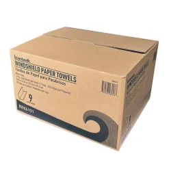 Boardwalk 9.05 x 10 Windshield Paper Towels - Blue (9/Carton)