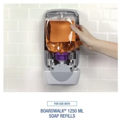 Boardwalk 6.1 x 10.6 x 5.1 1,250 ml Soap Dispenser - Gray