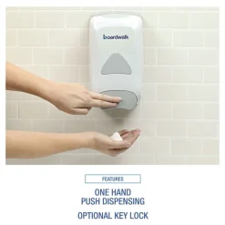 Boardwalk 6.1 x 10.6 x 5.1 1,250 ml Soap Dispenser - Gray