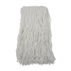 Boardwalk Banded Rayon 24 oz. Cut-End Mop Heads - White (12/Carton)